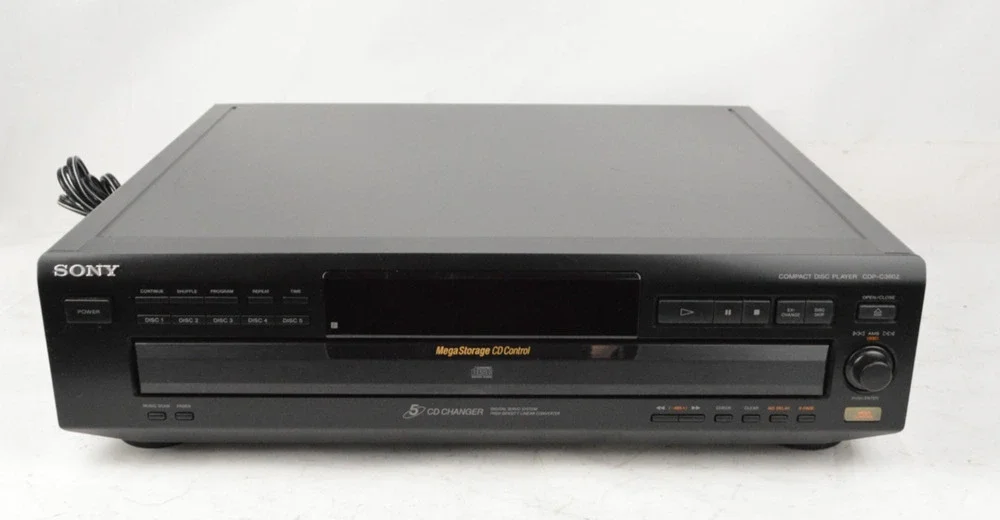 Sony CDP-C360Z 5 Disc CD Changer Player Carousel Storage Deck